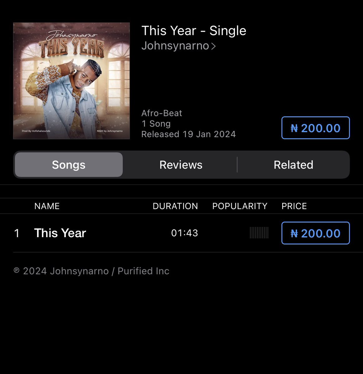 Johnsynarno_'s tweet photo. Finally It’s OUT
This Year - Johnsynarno 🔥🔥

https://t.co/xjE3e2muo5

Stream Aggressively https://t.co/dhsWgz1asd