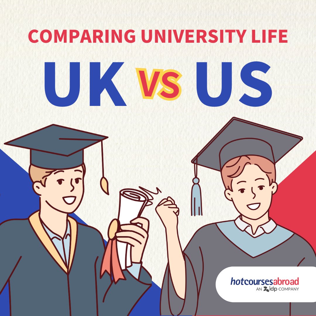Hotcourses_Abrd's tweet image. Explore the interesting differences in university life between the US 🇺🇸 and UK 🇬🇧!

Find out more about these surprising study contrasts 🎓👉 bit.ly/3RNpl1n

#StudyinUS #StudyinUK