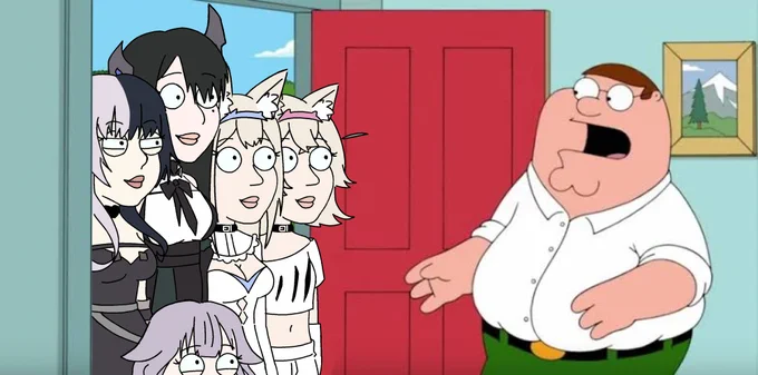"Holy crap, Lois! It's Shiori, Nerissa, Biboo, and Fuwamoco from Hololive Advent!"#RavenCrafts #bijouwled #FWMCpix #ShiorinSketch 