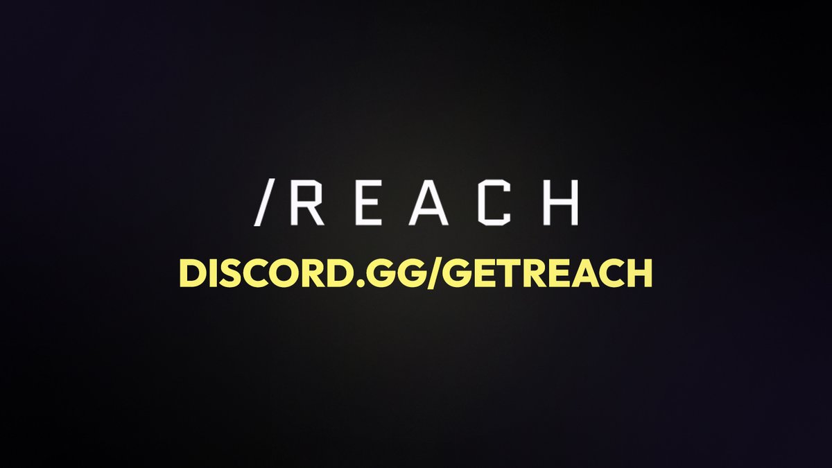 There's never been a better time to get started using /Reach to increase the quality engagement on your content Join the Discord to get started: discord.gg/getreach