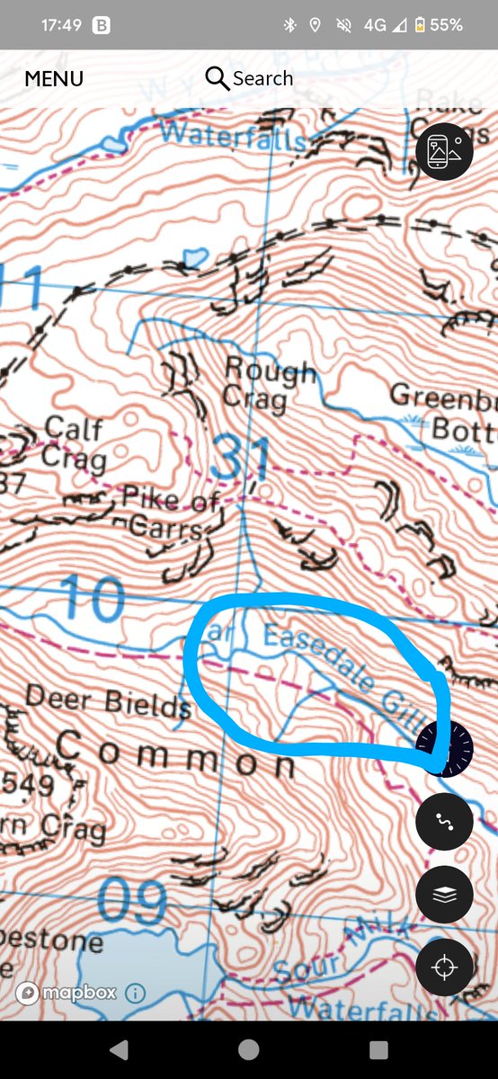 This is a real long shot, but I lost my GoPro 9 today (Friday 19 January) somewhere in the area circled in blue in Far Easdale (near Grasmere). I appreciate this is highly unlikely, but if anyone comes across the GoPro can you please let me know! Thanks