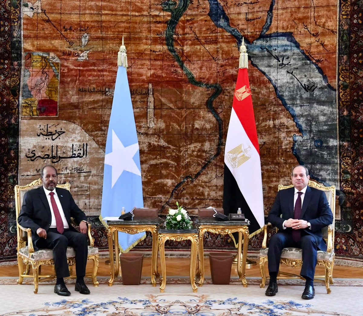 mahmouedgamal44's tweet photo. Somalia's President @HassanSMohamud just left Kampala heading to Cairo for talks with the Egyptian President al-Sisi. https://t.co/7kvp2Isw9D