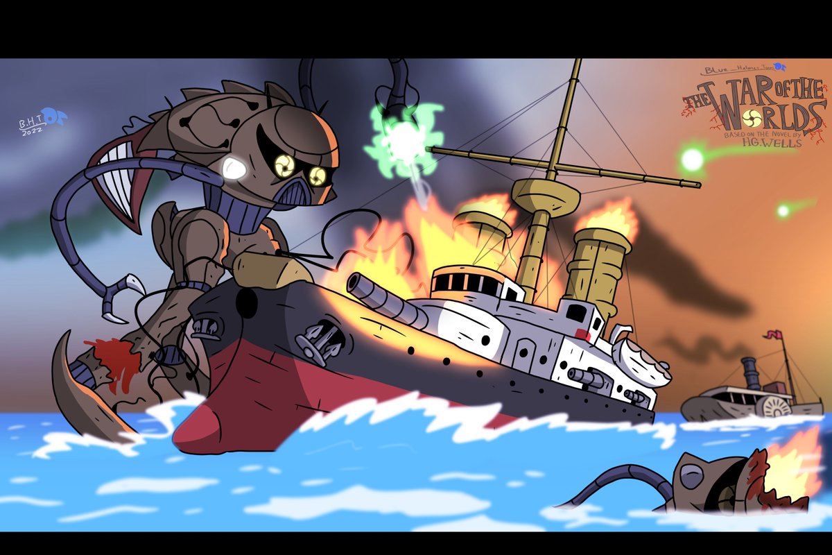 BlueHelmetToons's tweet photo. War of the worlds - HMS Thunderchild
(2024 edition and redraw from 2022)
#bluehelmetstwotw #waroftheworlds #hgwells #hgwellswaroftheworlds #thunderchild #hmsthunderchild #scifi #sciencefiction #battleship #alien #alieninvasion #redraw #art #artwork #myart #digitalart https://t.co/aHdorwnYlf