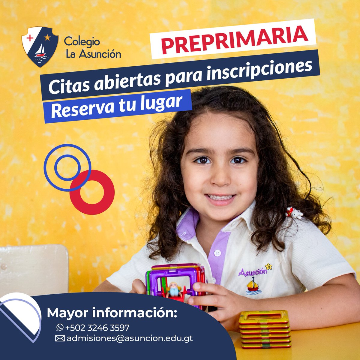 laAsunciongt's tweet photo. ¡Inscripciones abiertas 2024 📝 !
https://t.co/ksudgH84Ff https://t.co/k4cAxQUQyB