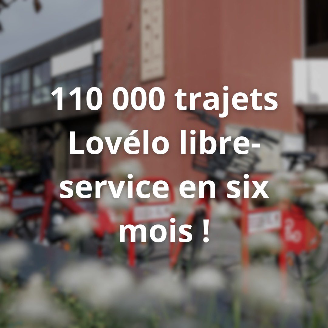 NicolasMayerNMR's tweet photo. #EngagementTenu ! Le nouveau service Lovélo (libre service) séduit, avec deux fois plus de trajets que l'ancien système Cy'Clic. Lovélo c'est aussi une hausse de 342% du nombre de stations et près de 2 fois plus de vélos en circulation. 🚲 https://t.co/3D03yn2M1Z