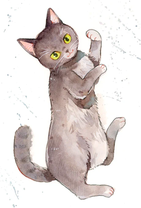 これは別件の猫のワークショップするかものやつ。 明日原画持って行くね。