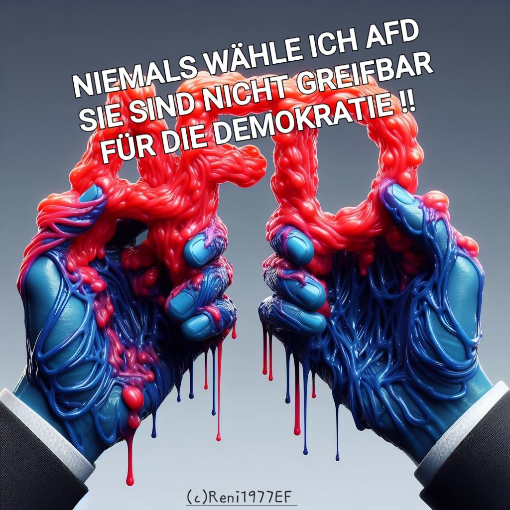 Reni1977EF's tweet image. NICHT VERGESSEN 👇

⁉️ERFURT AUFSTEHEN,LAUT SEIN UND GEGEN RECHTS  DABEI SEIN⁉️ 

👇👇#NieWiederIstJetzt👇👇

Antifaschismus muss man selber machen!
Samstag, 20.01.2024 um 12 Uhr
#Domplatz #Erfurt 

ANTIFASCHISTISCHE AKTION
AUF DIE PLÄTZE FERTIG!"
#noafd 
#AfDVerbotjetzt 
#FCKNZS