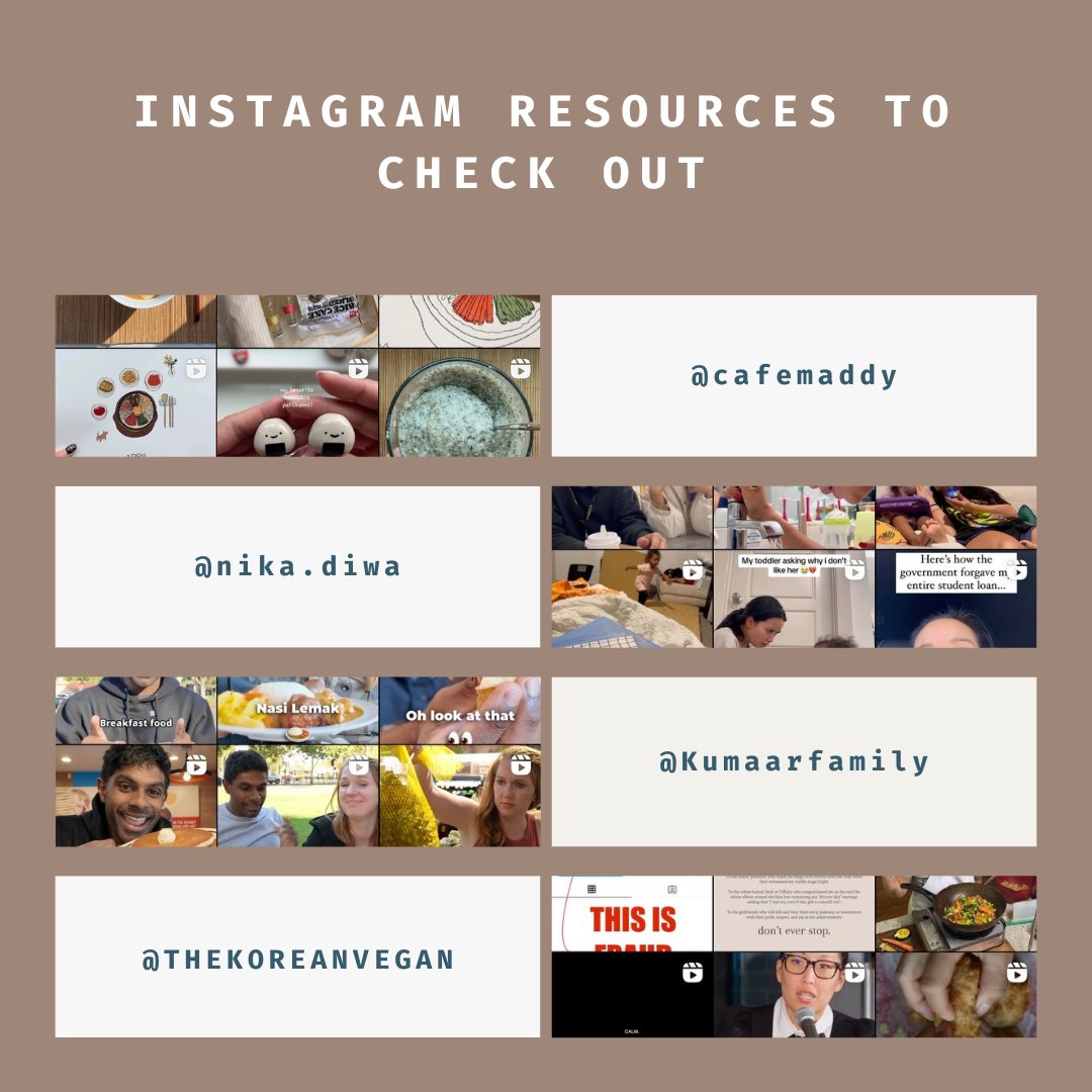 MR_Fam_Project's tweet photo. As reels have become more and more popular in recent months, we wanted to share some accounts to check out on Instagram that have some interesting reels!  Check out the four accounts listed on the post below for some cooking inspiration and relatable content! https://t.co/Gd7piT6rwL