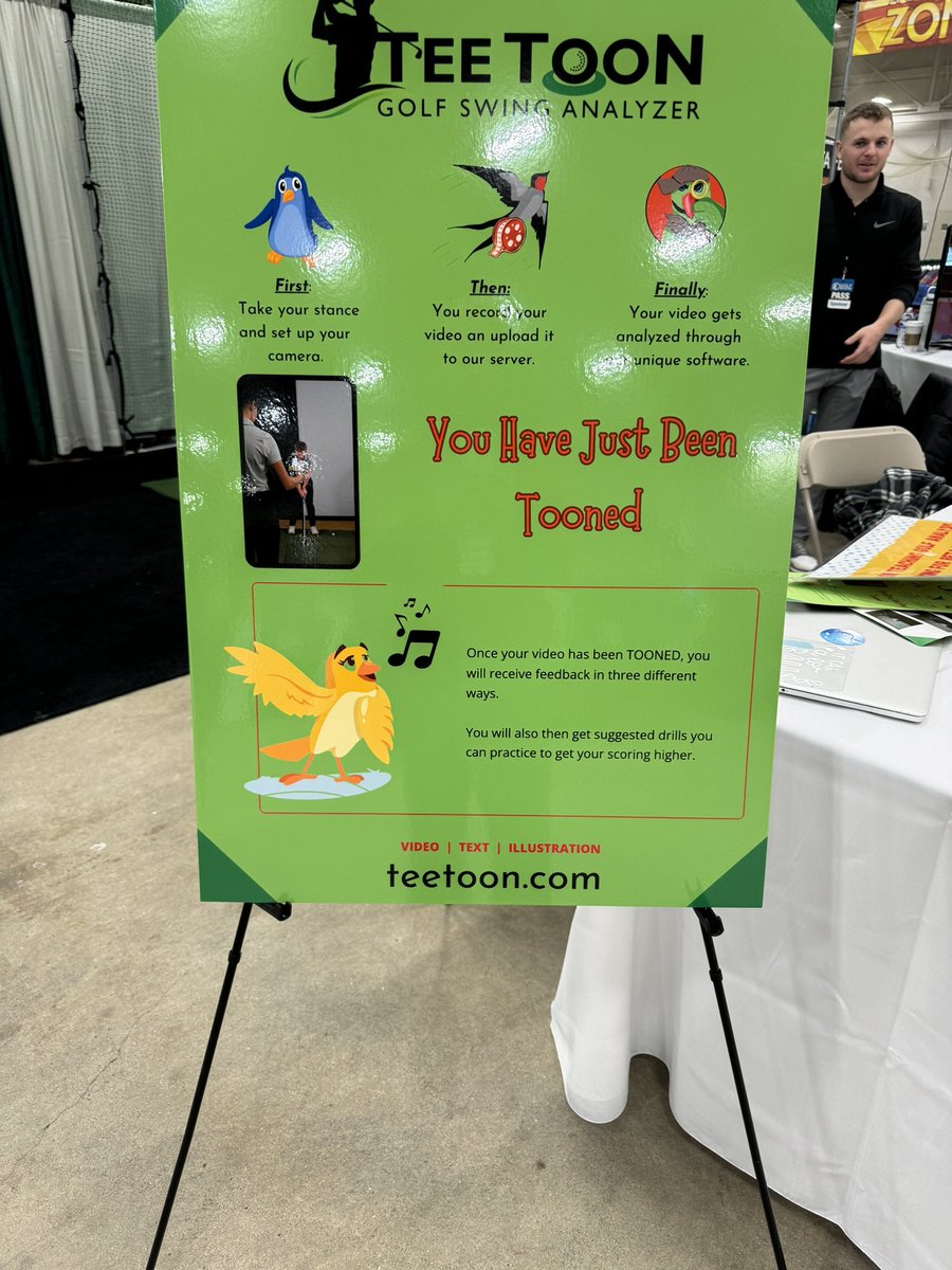 teetoonplay's tweet photo. Teetoon is at the Indy Golf Expo! Join us. https://t.co/TFK6YG6n7Z