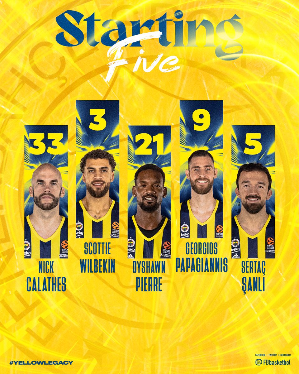 İlk beşimiz! #YellowLegacy #EuroLeague