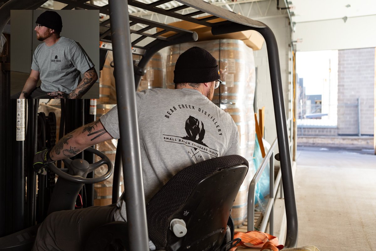 New merchandise alert! We have some new tees available in the tasting room. Come check em out next time you get a cocktail.

#comecraftwithus #distilledindenver #fitcheck #outfitoftheday #bearnecessities #bearwithus #BCD
