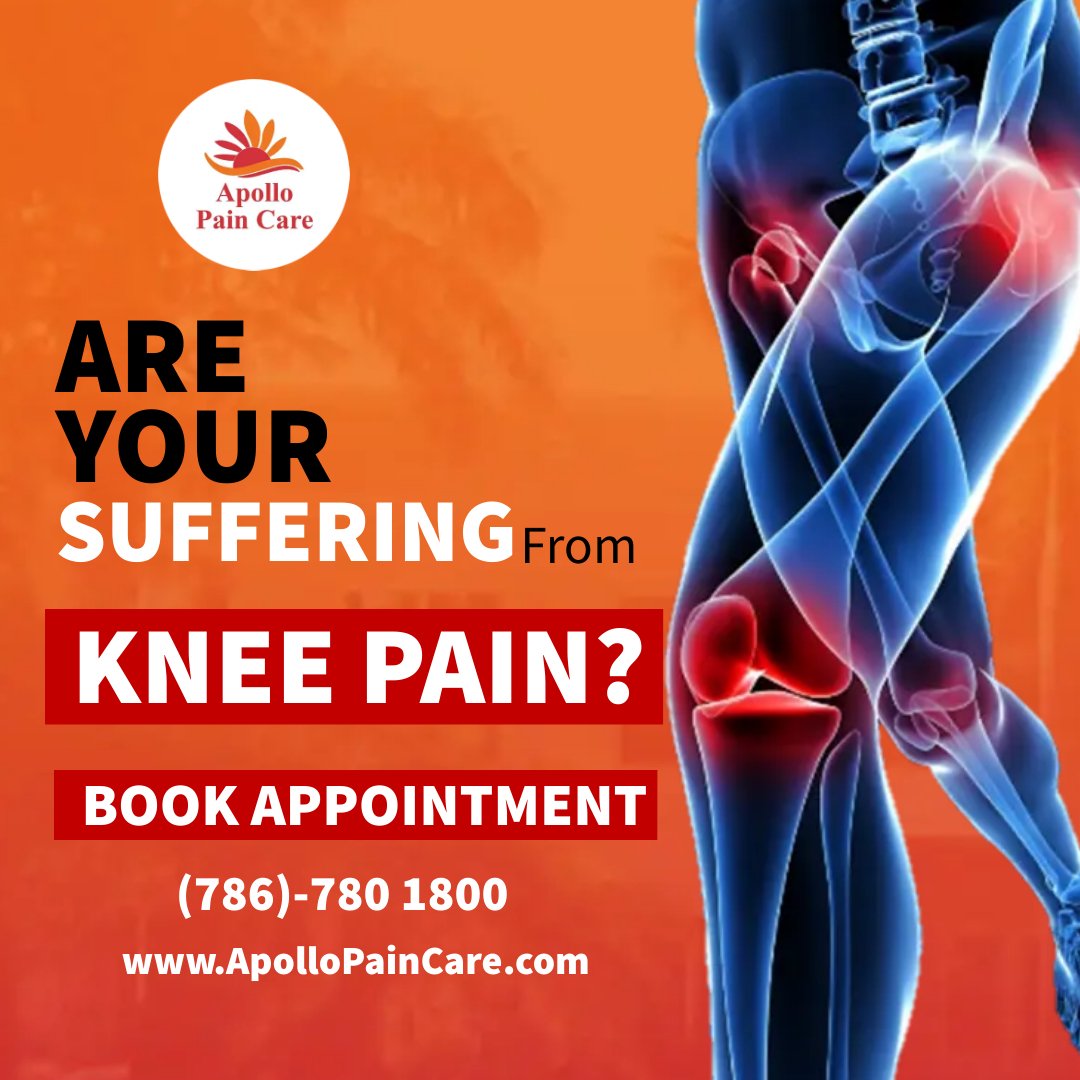 ApolloPaincare's tweet photo. Knee pain is pain or discomfort you feel in or around your knee joint.
Joints are places in your body where two bones meet.
#backpain #backpaintreatment #spinepain #backpainspecialist #kneepain 
📞Phone – 786.780.1800
🌍Website – https://t.co/sSyGGjJXKL https://t.co/d3eHY0T2eg