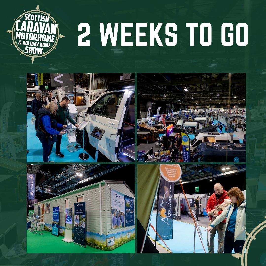 AD | Only 2 weeks to go until the Scottish Caravan, Motorhome and Holiday Home Show! What to Expect: 🚐 Endless Travel Inspiration 🚐 industry-leading products and services 🚐 Holiday Park Village 🚐Vango Village 🚐 Exhibitor Exclusive Deals &amp; more buff.ly/3FHGdQj