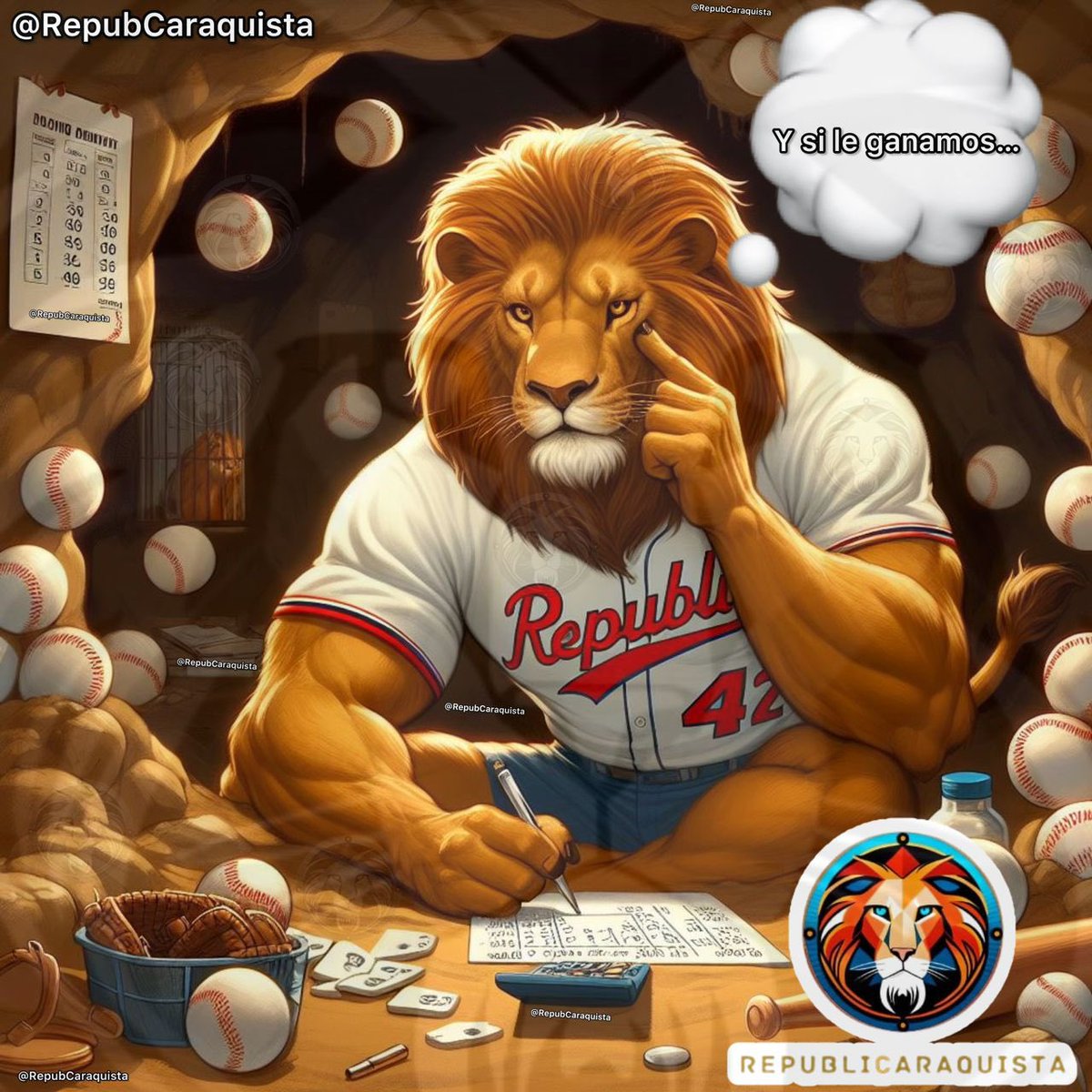 RepubCaraquista's tweet photo. #EscenariosMelenudos del #NotiCueva🦁

ROUND ROBIN - SEMIFINAL
VIERNES 19 DE ENERO

⚾️Juegos para hoy
7:00 PM. 🦁 vs Tigres. Estadio JPC
📺 Venevision y ByM Sports.
Lázaro Blanco vs José Martínez,

7:00 PM. Bravos en Lara. Estadio AHG.
📺 Televen y ByM Sports.
Osmer Morales o Julio Vivas (por confirmar) vs Raúl Rivero.

LIBRE: #LaGuaira

🔅Dato: Si Lara clasifica, se convertirá en el primer finalista de la historia que comienza un Round Robin con 4 derrotas consecutivas. Si ganan hoy, habrán ganado 9 de sus últimos 11 juegos en esta edición del round robin

💻ESCENARIOS: 

1. GANAN LARA Y CARACAS:
🔵La Guaira 10 y 4. Clasificado a la final.
🟡Lara 9 y 6. Un juego por disputar. Número mágico en 1.
⚫️🦁con 7 y 7, a juego y medio del segundo, con dos juegos por disputar. Número trágico en 1.
⚪️ Bravos con 5 y 9, a 3 juegos y medio del 🥈 y a dos del 🥉. Eliminado.
🔴Aragua último con 5 y 10. Eliminado.

🔅Con este escenario, Lara asegura, en el peor de los casos, un juego extra en Barquisimeto.

🔅Este escenario deja a🦁 en terapia intensiva, ya que solo una victoria de Lara el sábado en Barquisimeto ante unos eliminados Bravos definiría todo y se concretaría la eliminación de 🦁. 

🦁deberá ligar que Lara pierda ese juego de mañana y al mismo tiempo ganar a La Guaira el sábado, a Bravos el domingo y al propio Lara el lunes en Barquisimeto para poder pasar a la final.

2. GANAN CARACAS Y MARGARITA:
🔵La Guaira 10 y 4. Clasificado a la Final.
🟡Lara segundo con 8 y 7. Un compromiso por disputar.
⚫️🦁 tercero con 7 y 7, a medio del segundo, con dos juegos por disputar. 
⚪️Margarita cuarto con 6 y 8, a juego y medio del segundo y a uno del tercero, con dos encuentros por disputar. Obligado a ganar sábado y domingo para forzar un empate en el segundo, doble o triple.
🔴Aragua último con 5 y 10. Eliminados.

🔅Con este escenario, de haber un juego extra ya no sería en Barquisimeto sino en el Estadio Monumental.

🦁volvería a depender de sí mismo, ya que ganando sábado y domingo, asegura en el peor de los casos el juego extra ante Lara como local el lunes.

🔅Este es el único escenario que dejaría abierta la posibilidad de un doble juego extra entre 3 equipos.

3. GANAN LARA Y ARAGUA

🔵La Guaira con 10 y 4. Clasificado a la Final.
🟡Lara 9 y 6. Clasificado a la Final.
⚫️Caracas con 6 y 8, a dos juegos y medio del segundo. Eliminado matemáticamente.
⚪️ Margarita con 5 y 9, a tres juegos y medio del segundo. Eliminado.
🔴 Aragua último con 5 y 10. Eliminado.

🔅El peor escenario posible. Todo se termina hoy. 🦁 jugará mañana ante La Guaira y el domingo ante Margarita, ya eliminado. Consejo en este escenario: Manden a Harold Castro para su casa y que no se presente mañana en el Universitario, porque el escenario será lo más parecido a un Coliseo Romano pero lleno de guairistas.

4. GANAN MARGARITA Y ARAGUA:
🔵La Guaira con 10 y 4. Clasificados a la Final.
🟡Lara segundo con 8 y 7. Dos compromisos por disputar.
⚫️Caracas y Margarita igualados en el tercero con 6 y 8, a juego y medio del segundo. Ambos con dos juegos por disputar. Número trágico en 1.
🔴 Aragua último con 5 y 10. Eliminados.

Margarita quedaría con vida. Todo dependería de que puedan ganarle nuevamente a Lara en Barquisimeto el sábado. Sí eso pasa, y 🦁gana también el sábado a La Guaira, quedará la escena servida para ese choque Margarita vs 🦁 el domingo, dónde ambos estarán obligados a ganar para ir al juego extra ante Lara.

❇️Hoy:

A 🦁le restan 3 juegos, se encuentran momentáneamente en el 🥉, a juego y medio del segundo.

❇️Sí Margarita no gana hoy, no gana mañana. Es bastante improbable que, quedando eliminados hoy, salgan mañana a ganarle a un equipo de Lara que buscará la clasificación a la final ante su gente.

❇️Lo único sobre lo que tiene control el Caracas hoy mismo es de prolongar su agonía un día más. Solo ganando amanecería mañana conectado al respirador artificial.

🦁NO QUEDA OTRA QUE GANAR Y LIGAR.

Elaborado y cortesía de: 
Vladimir Ramírez / @Vladdrr