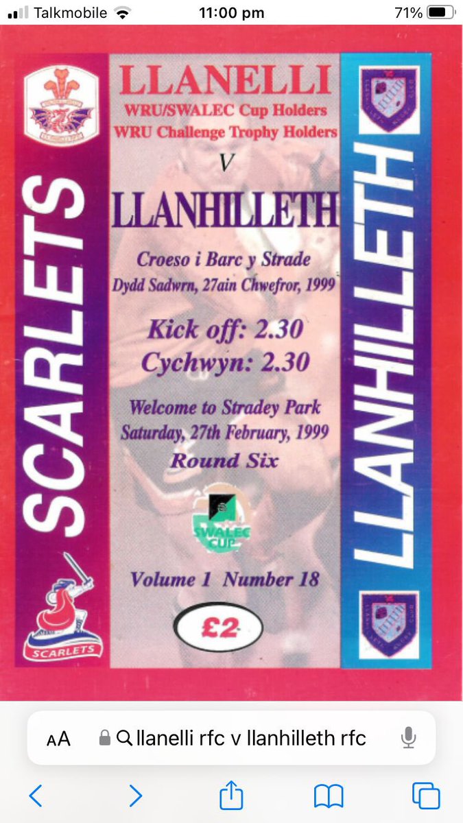 AN EVENING WITH | There are LIMITED tickets available for our ‘An Evening With Rupert Moon’ Celebrating 25 years since the Welsh cup fixture against <a href="/LlanelliRFC/">Llanelli RFC</a> 👍🏻

If you would like to purchase a ticket please DM the page, leave a comment or use the contact details below: