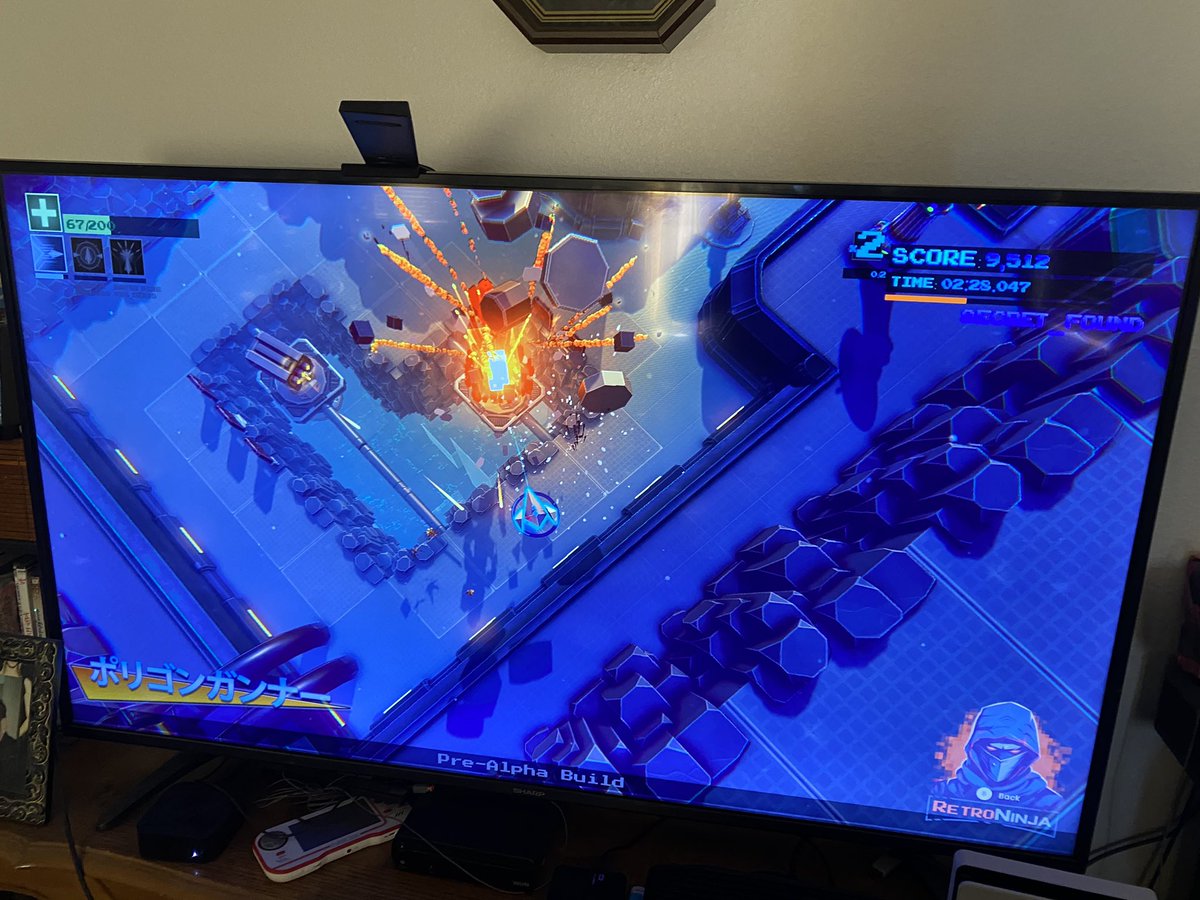 ballistikcoffee's tweet photo. #PolyGunR by @RetroNinja5 (aka #TonyBarnes) #SneakPeek FREE download NOW AVAILABLE on @TheAtari_VCS! Grab it today! #gaming #bcb #atarinewsline #Atari @atari #bpmboy https://t.co/4Z9mJflS0x