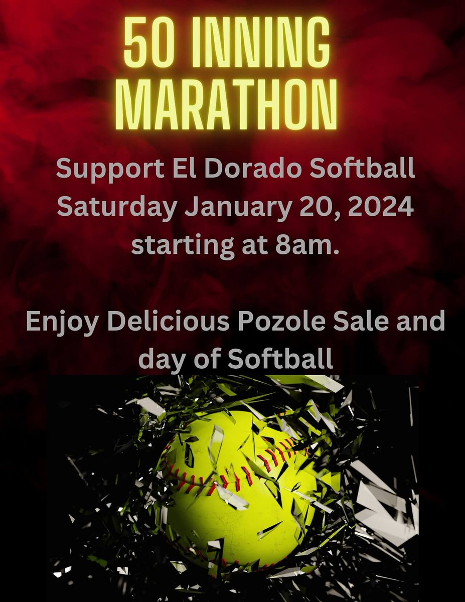 Adrian Telas (@a_telas) on Twitter photo Come out and join us for some Pozole and Softball tomorrow morning.🍜🥖🥎
Our Aztecs will participate in our annual Marathon games starting at 8⃣am.
Pozole will be sold from 8⃣am-1⃣2⃣pm in our softball press box/concession stand.
<a href="/EDAztecs_HS/">Venessa Betancourt</a>
<a href="/SocorroISD/">Socorro ISD</a> Come out and join us for some Pozole and Softball tomorrow morning.🍜🥖🥎
Our Aztecs will participate in our annual Marathon games starting at 8⃣am.
Pozole will be sold from 8⃣am-1⃣2⃣pm in our softball press box/concession stand.
<a href="/EDAztecs_HS/">Venessa Betancourt</a>
<a href="/SocorroISD/">Socorro ISD</a>