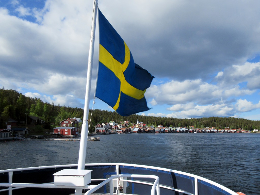 The ferry to Docksta on the Swedish mainland departs Ulvöhamn on Ulvön Island. #Docksta #Sweden #Ulvohamn #UlvonIsland