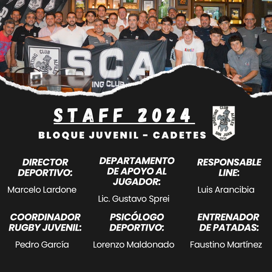 SCAlfiles's tweet photo. 👥 Presentamos el staff que estará a cargo del Plantel Superior y el Bloque Juveniles - Cadetes.

🏉 Falta muy poco para comenzar la temporada 2024 con muchos desafíos.

💪🏼 #VamosAlfiles 🐘 https://t.co/0JG7RlQaXf