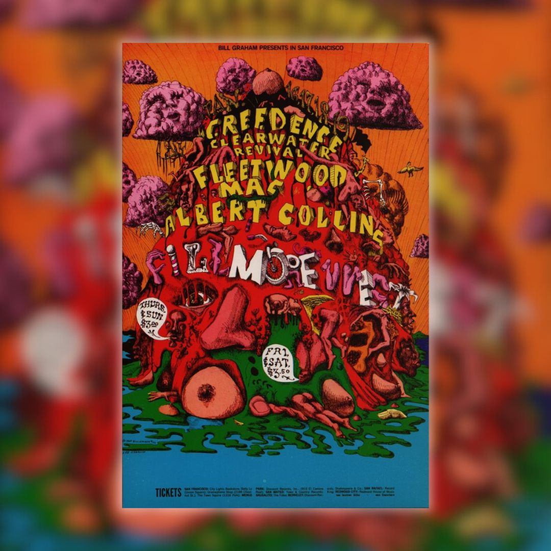 Today in 1969, #CCR completed a 4-night residency at the Fillmore West in San Francisco, CA. Tickets sold at $3.50, sharing the stage with #FleetwoodMac and #AlbertCollins 🤩 What would be your dream CCR line-up? #CreedenceClearwaterRevival