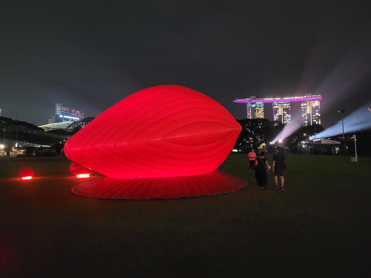 Gyrowoof's tweet photo. Nights out with the gang at the #LightToNight festival in town tonight! XD #Singapore https://t.co/2ItLbftuGT