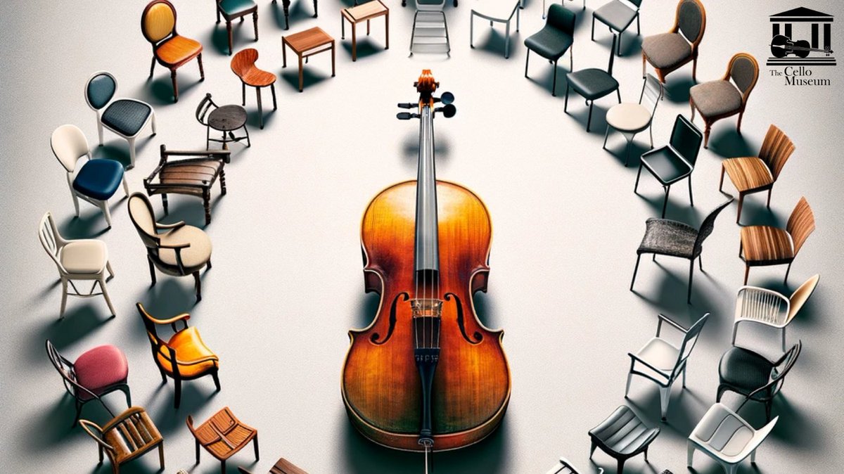 cellomuseum's tweet photo. Finding the right chair can make a world of difference for a cellist! 🎻🪑 Erica's new article, "Finding the Perfect Cello Chair," offers great tips for cellists of all heights. Get comfy and play your best! #CelloTips #cello #cellist #chair https://t.co/02OxA8MT0U https://t.co/MGmHXj8wZL