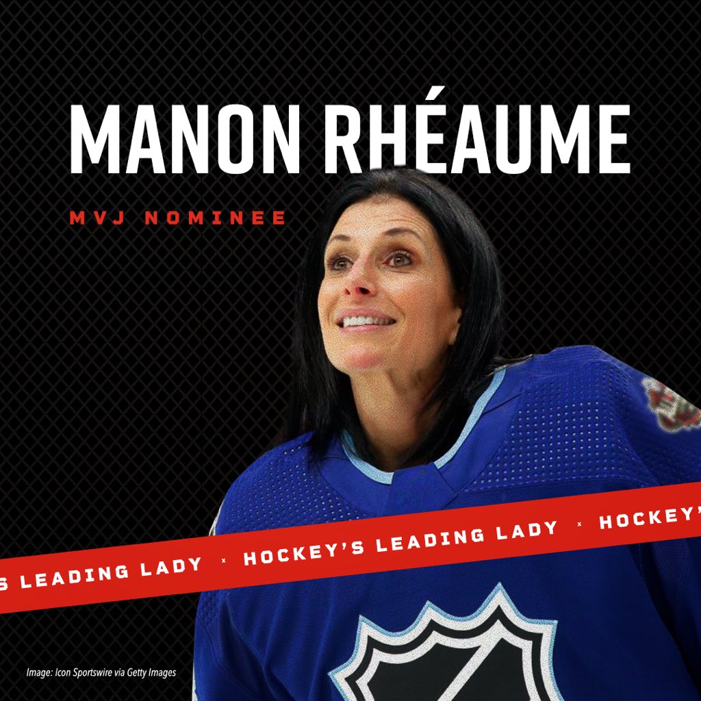 As the first woman to play in a National Hockey League exhibition game, Manon Rhéaume’s journey wasn't just about breaking records; it was about breaking stereotypes and proving that passion, skill and resilience know no gender. Cheers, Manon! #JRNYMVJAward