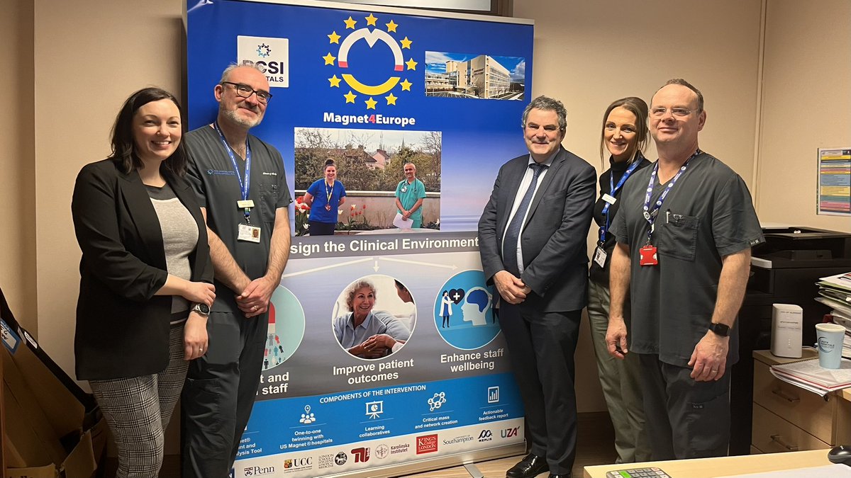 OLOLM4E's tweet photo. Always an absolute pleasure for the @NursingOlol team to welcome @JdaDrennan & @NoeleenMBrady for a visit today to chat about all things @Magnet4Europe & to look ahead at future collaboration & continued teamwork 😃 @AnaCindee @lieabh @judymcenteercs1 @petrinadonnelly https://t.co/uaBzdSNjTx