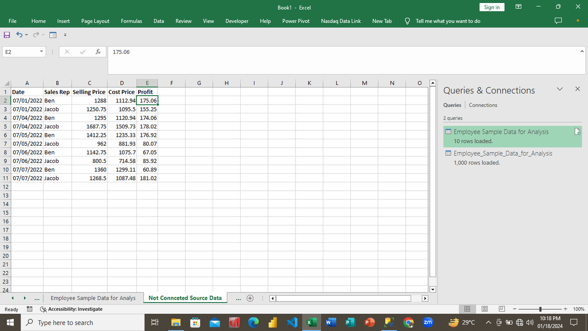 timi_jaykeyz's tweet photo. An Image breakdown of connecting SQL server database to Excel in analysing insights and generating tracking and Monitoring just Incase there's an alteration in your database,feel free to place a DM if you need further explanation
#DataAnalytics 
#DataScience 
#DataScientist https://t.co/WJ5h7aW1bL