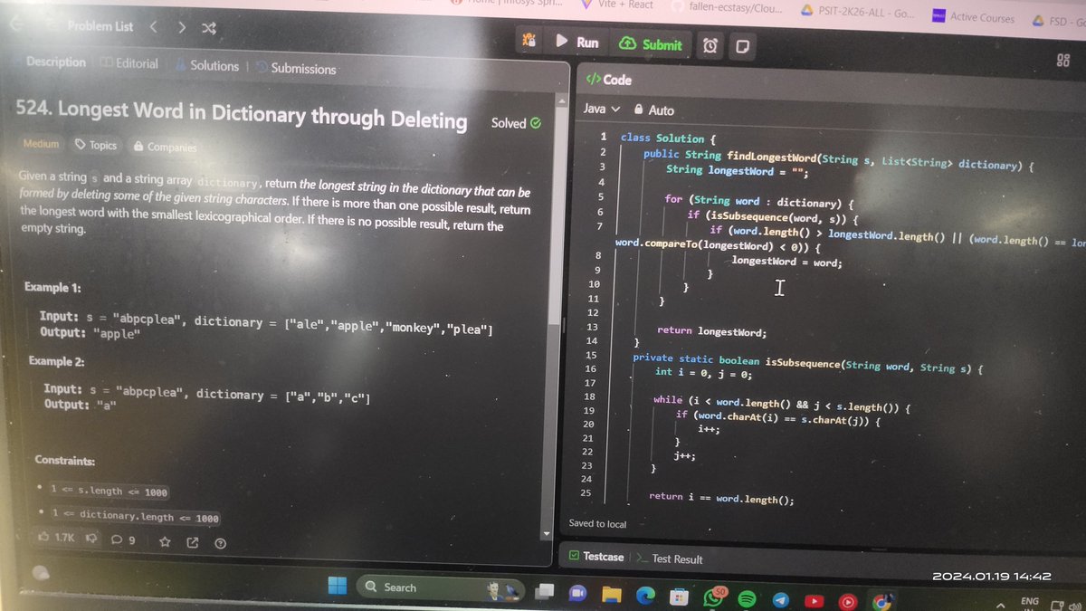 Progress going good solved 3 today, today was my birthday as well so pretty good for birthday as well ✨
And here I am on #day19
@gdsc_psit 🚀
#30dayswithgdsc
#6Companies30Days
#ReviseWithArsh
#CareerResolution