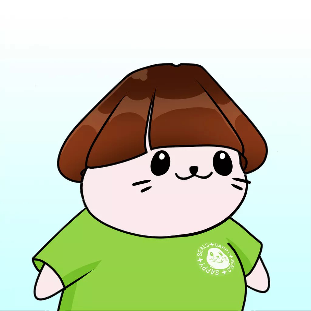 JackBearow's tweet image. Am I doing this right? @SappySealsNFT with the bowl cut? #SappySeals