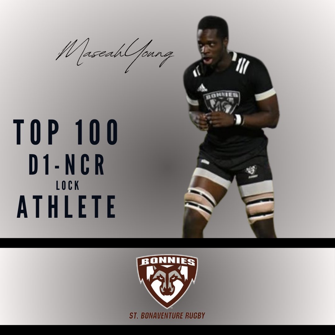Congratulations to more Bonnies on being named D1 NCR Top 100 athletes for their respective positions this past season. 

<a href="/RugbyEastD1A/">Rugby East</a> <a href="/ncrrugby/">National Collegiate Rugby</a> 
<a href="/theblackdog71/">The Black Dog</a> <a href="/StBonaventure/">St. Bonaventure U</a>