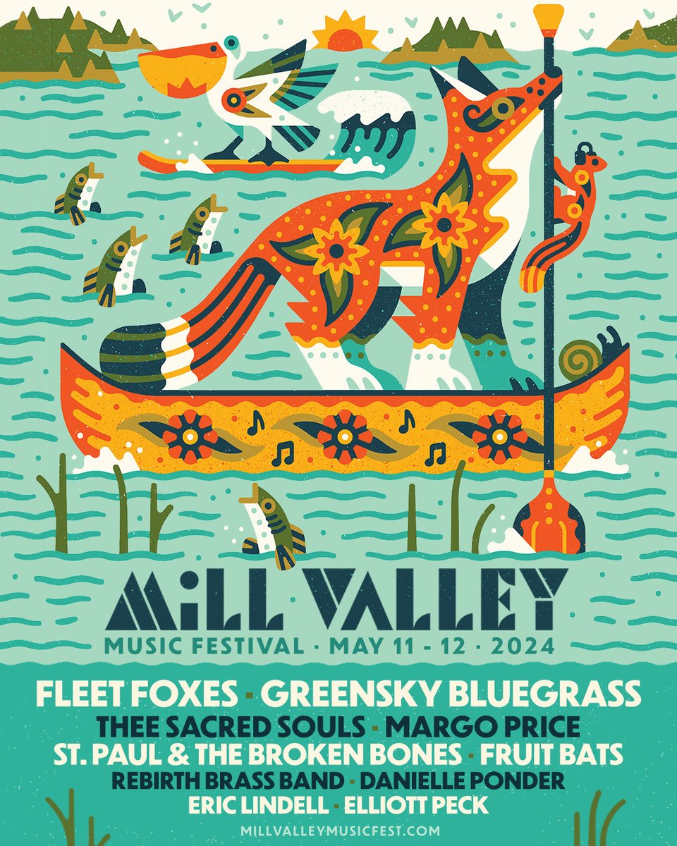 Tickets now on sale for this year's Mill Valley Music Festival, coming up in May. You'll notice the roster includes quite a few artists we've all come to know and love at HSB, so here's your chance for a repeat visit! Get tickets: bit.ly/3unsqvW
