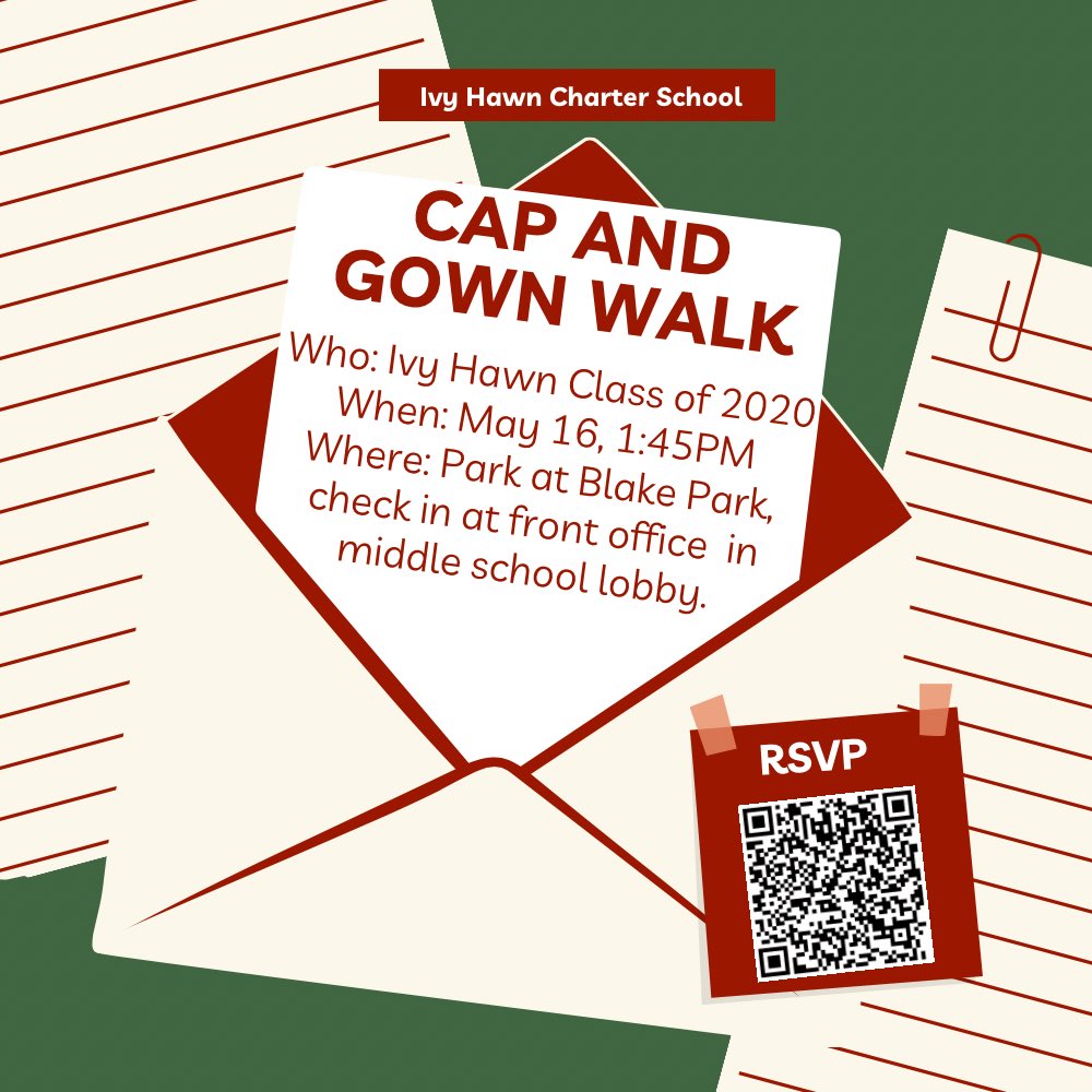 MsEKilbourn's tweet photo. Let a senior Hawner know! Cap and gown walk on May 16th! @IvyHawnSuhr #firsteverkinders #hawnlife #onlyatthehawn #originalhawner #goingplaces https://t.co/82cIoHlx59