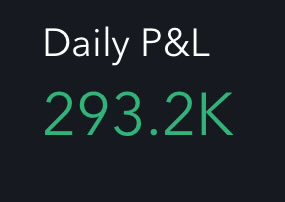 Almost 300 racks on the day…. I have a lot more in equity now with the marijuana stocks so the portfolio moves a little slower…. this should’ve been over 500k easily if I had more options. 😎