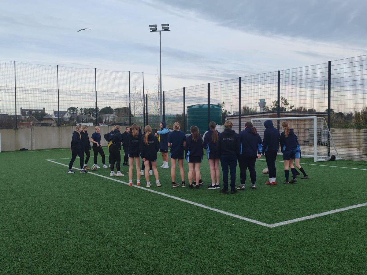 19 Girls took part in <a href="/LesQuennevaisSc/">Les Quennevais Sch</a>  first girls rugby session led by Mr Mitchell &amp; Mrs Langlands.

Both members of staff are also involved at Jersey RFC playing &amp; coaching. 

Well done to everyone involved 🙌 keep up the good work 🏉
