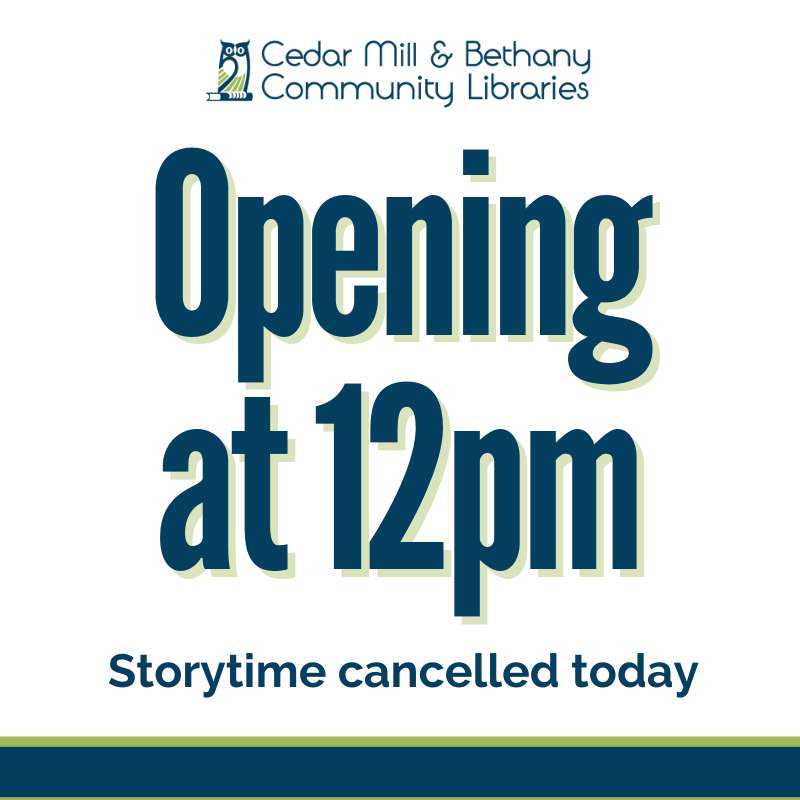 Cedar Mill & Bethany Libraries tweet media