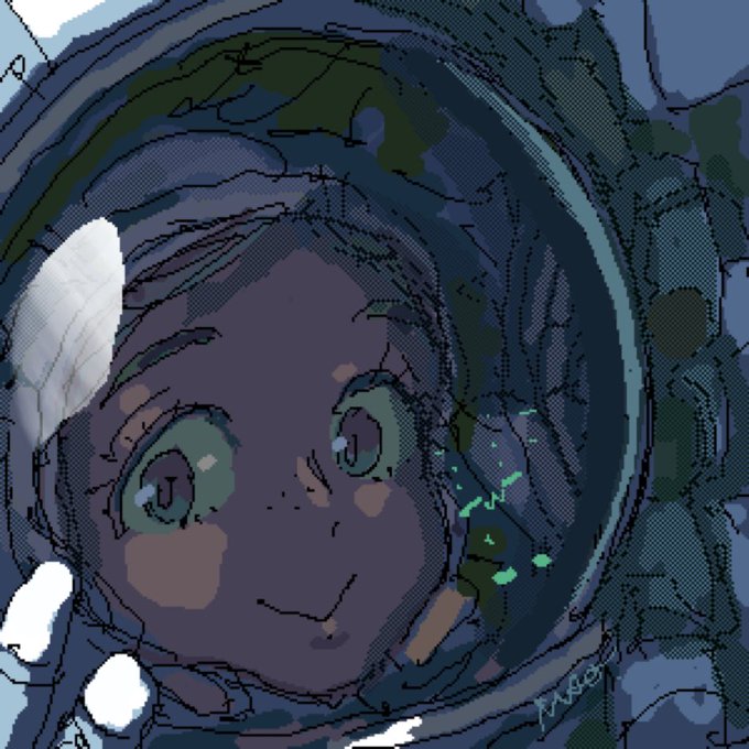 「looking at viewer spacesuit」 illustration images(Latest)