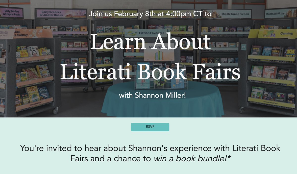 Have you been wanting to know more about @literati Book Fairs? 📚 Join me for a special upcoming webinar to learn all about Literati Book Fairs and for a chance to ⭐️WIN⭐️ a book bundle, friends.❤️ Everyone who registers will receive the recording and resources too. 💻…