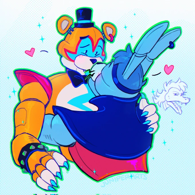 Staff say they're good friends  #fnaf #securitybreach #fronnie