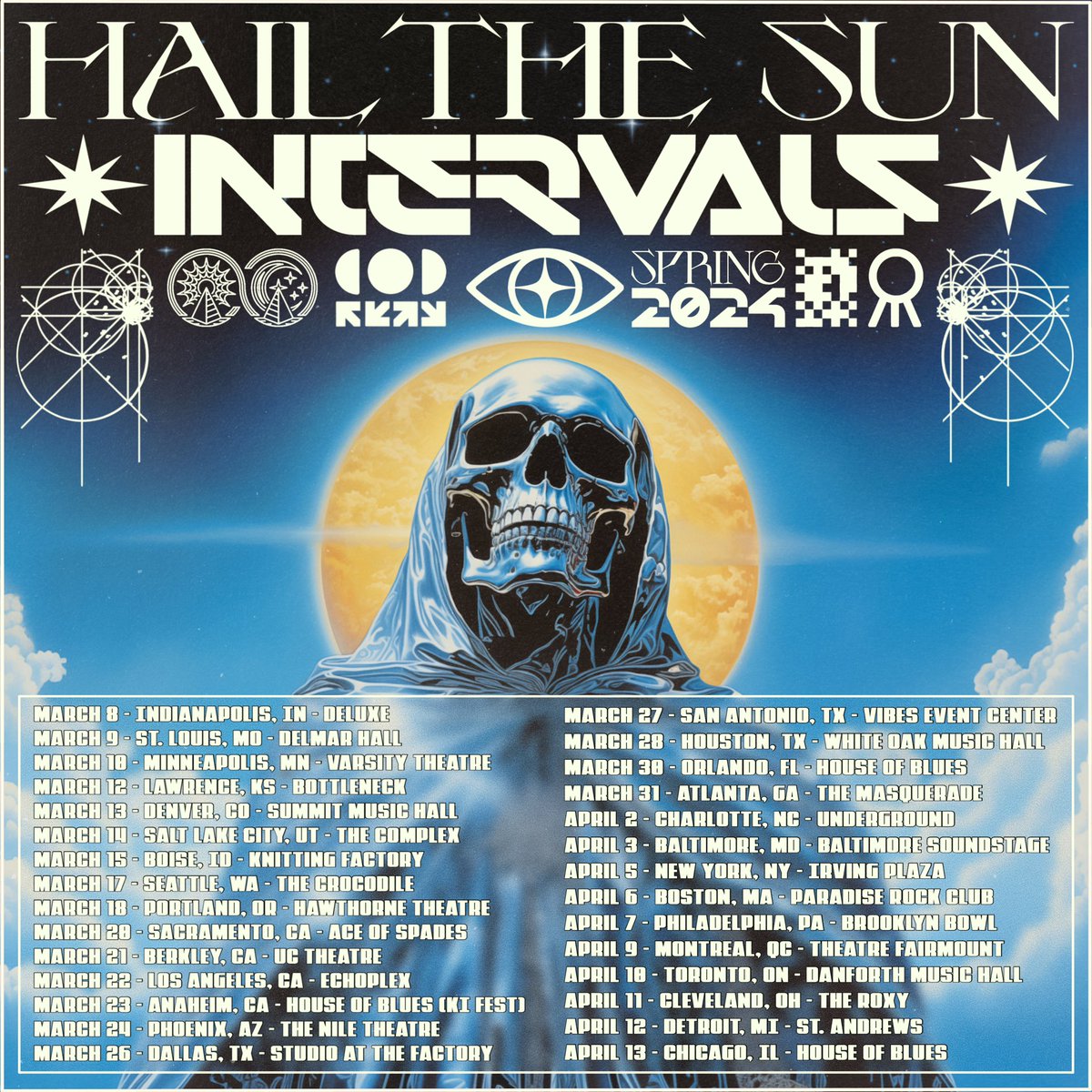 VIP for our co headline tour with @Intervalsmusic is now LIVE! Upgrades are available for those who’ve already purchased GA tickets. iconicticketing.com/hailthesun