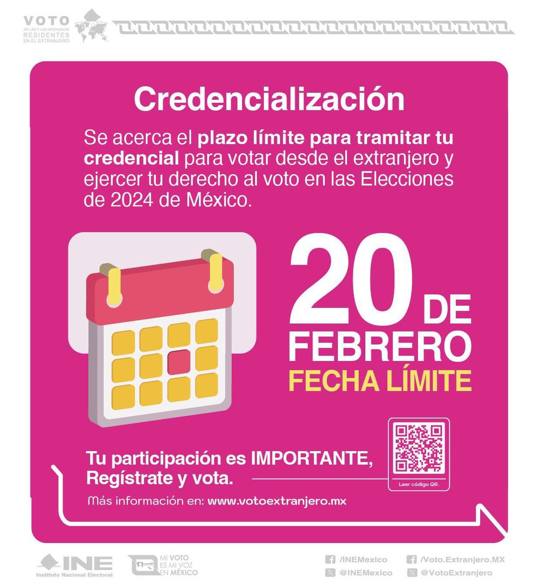CarlosJoaquin's tweet photo. Acude sin cita a tramitar tu credencial para votar en la @EmbaMexCan o consulado de 🇲🇽 en #Canadá con los siguientes documentos:

✅Identificación con fotografía, 
✅Comprobante de domicilio,
✅Documento que acredite nacionalidad mexicana.

¡No lo dejes al último! https://t.co/FVR0xgX5Qp