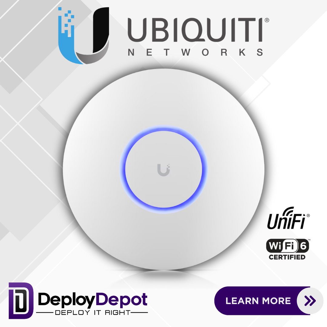 DeployDepotCA's tweet photo. 🚀 Are you looking to boost your WiFi and increase the productivity of your business seamlessly? Shop our wide range of UniFi 6 access points from Ubiquiti Inc. in stock at https://t.co/XXOEn5yV7m ! https://t.co/YarwD0GXx0