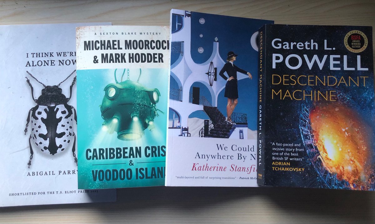 Getting a bundle of books in the post is like a mini Xmas. Always good to have a wide range of reading matter to keep your perspective acute.