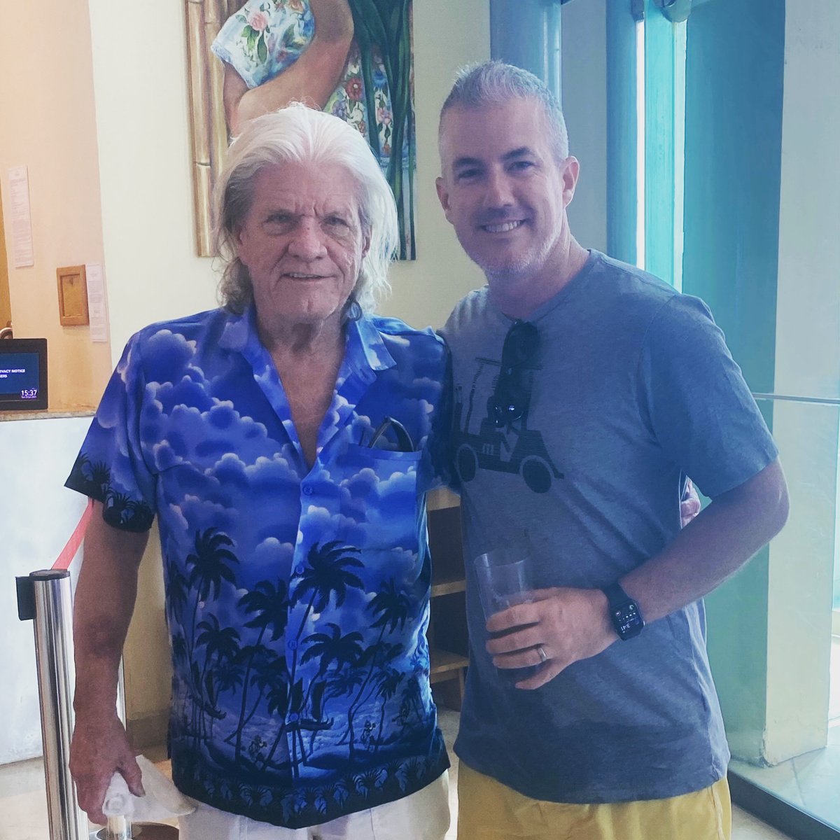 This is my favorite picture of my father and I. It’s from 3 years ago, in his favorite place (Cancun, Mexico) on his 71st birthday. As you can see, the man had great hair and loved a good vacation shirt.

Early yesterday morning, Kevin Devaney Sr. passed away after months of
