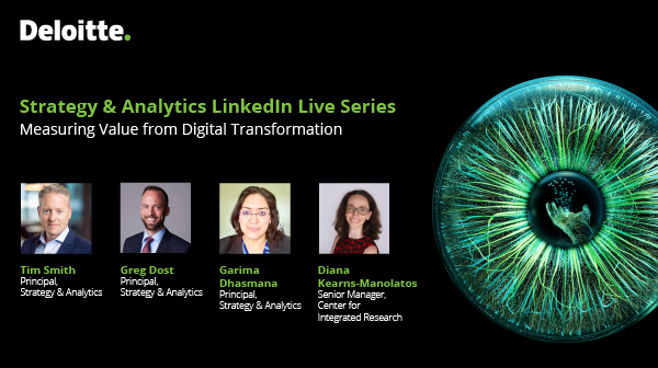 How can C-suite leaders today measure the value generated from their digital investments? Register now for our 1/25 #LinkedInLive for key actionable insights. deloi.tt/422Etvf