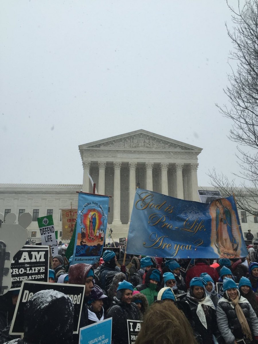 It's fantastic to see so many happy warriors turn out today at the March for Life. To those of you braving the snow today to support life, keep at it! America needs to hear your voice!