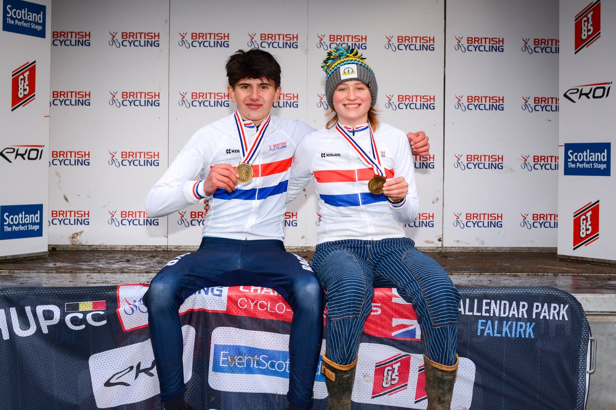 👏 Huge congratulations to Peggy Knox and Milo Wills, two of our very talented young Lewisham cyclists who both won gold this week at the National Cyclocross Championships! 🥇 Peggy won the U16 female race and Milo won the U16 open. #LewishamStars ow.ly/WkyL50QsEVk