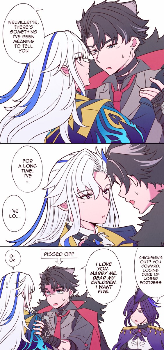 [ ⛓️🌧️ + ⚔️🥐 ] Bringing your BFFs on confession day #wriolette #リオヌヴィ #clorivia