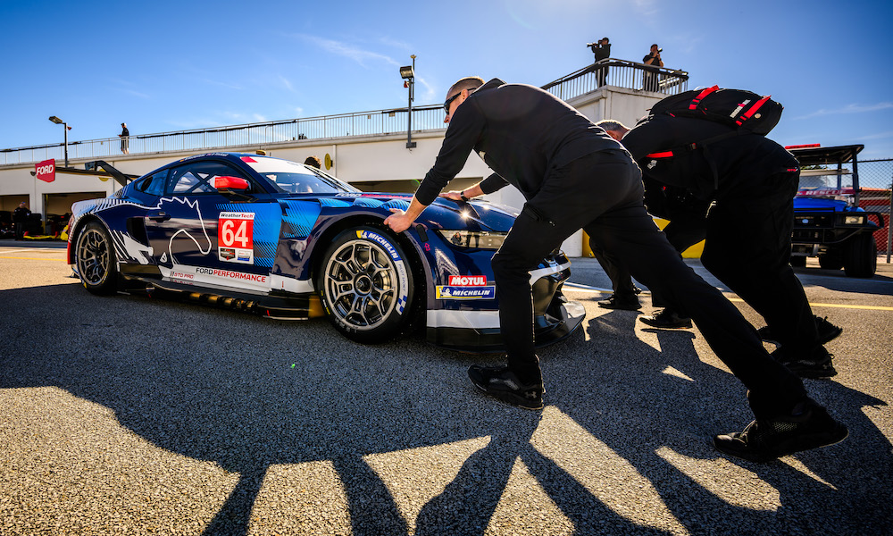 ⚙️ NEW CHALLENGES: @MiesChris ‘didn’t struggle as much as he thought’ transitioning to driving the front-engined @FordPerformance Mustang GT3 after a decade plus of piloting Audi machinery in GT3 competition. ➡️ sportscar365.com/imsa/iwsc/mies… #IMSA #Roar24 #Rolex24